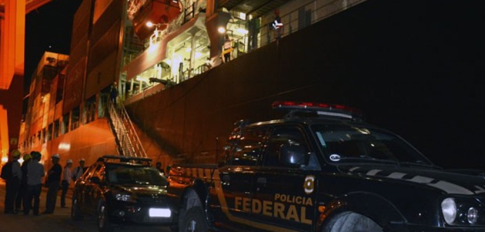 PF-PE apreende 33 kg de cocaína em navio que saiu da Espanha