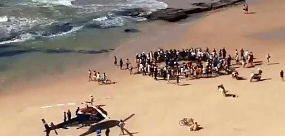 Mulher quase se afoga em área não indicada para banho na orla do Recife