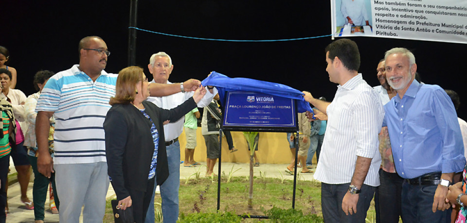 Prefeito Elias Lira entrega a Praça da Lagoa aos moradores de Pirituba