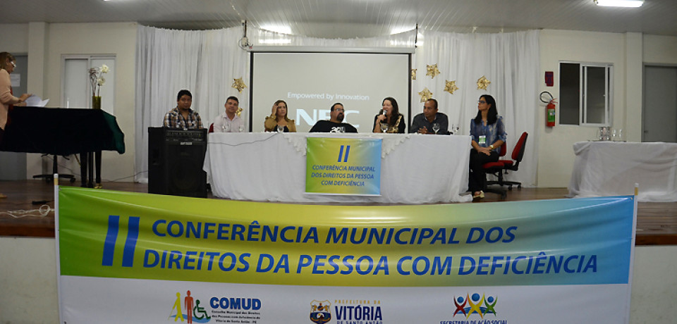 Conferência municipal discute efetivação e ampliação dos direitos da pessoa com deficiência