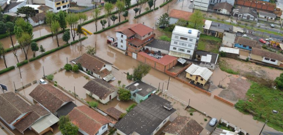 14 cidades de SC registram danos causados pelas fortes chuvas