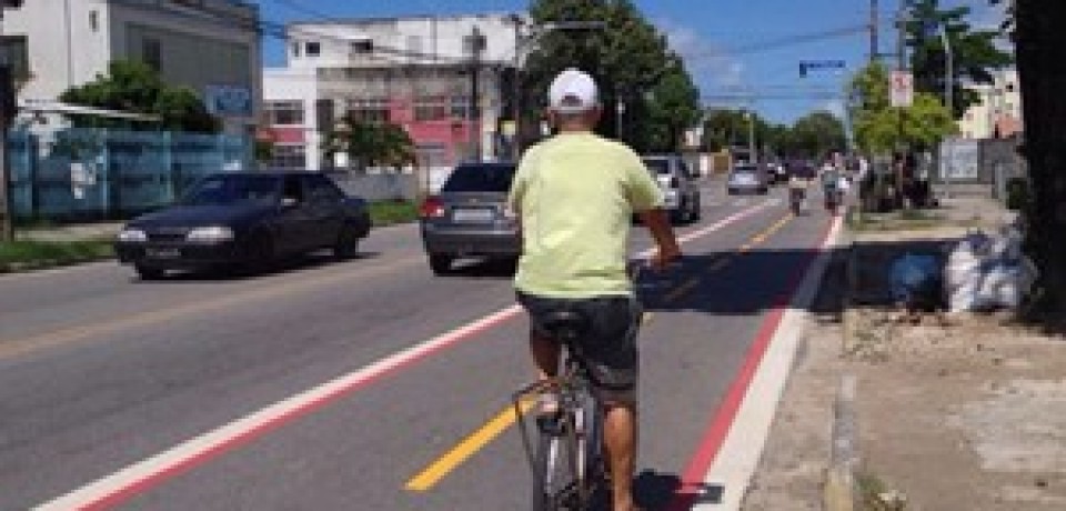 Zona Oeste do Recife ganha mais uma ciclofaixa permanente