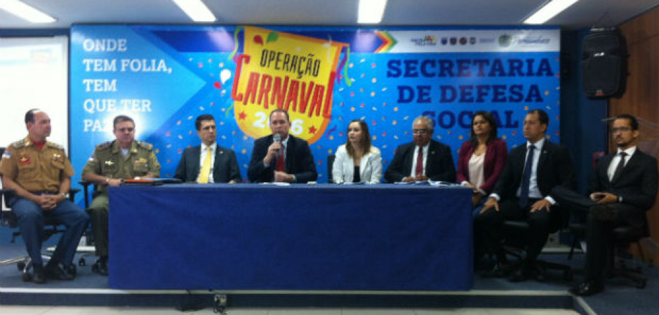 SDS divulga esquema de segurança para o carnaval