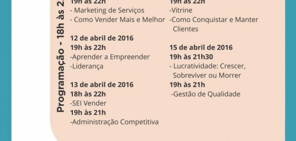 Secretaria Executiva de Trabalho e Juventude, e Secretaria de Governo iniciam ciclo de palestras com especialistas do SEBRAE