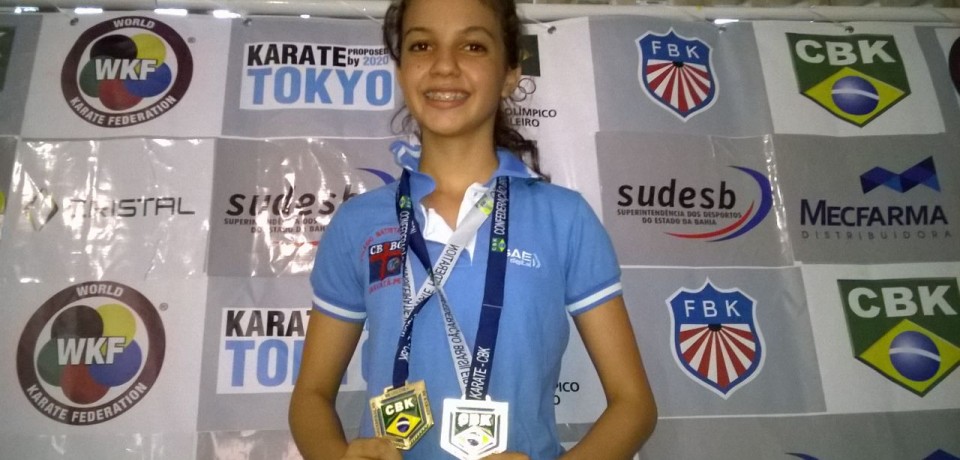 Gabriela Cecília, jovem promessa do Karatê Pernambucano