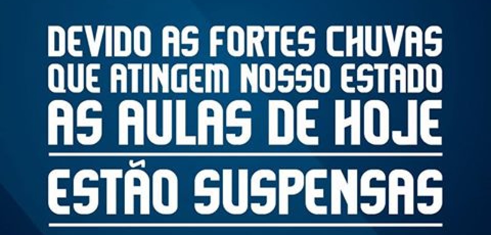 FACOL cancela aulas por conta das fortes chuvas no estado de Pernambuco
