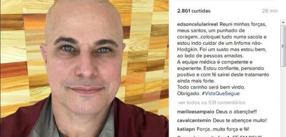 Edson Celulari é diagnosticado com câncer