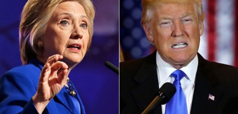 Hillary e Trump aparecem empatados em nova pesquisa